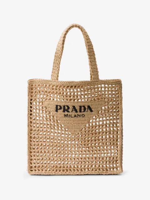 Prada crochet tote bag