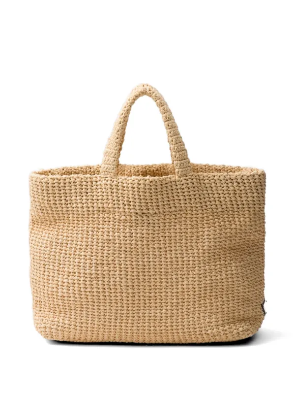 Prada クロシェ ハンドバッグ | ニュートラル | FARFETCH JP Prada クロシェ ハンドバッグ | ニュートラル | FARFETCH JP