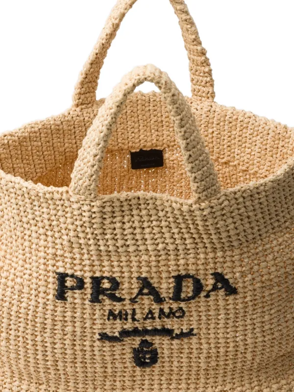 Prada クロシェ ハンドバッグ | ニュートラル | FARFETCH JP