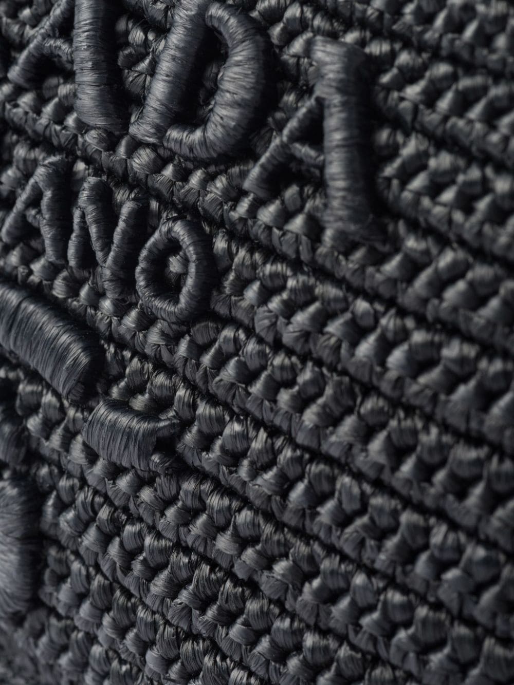 Shop Prada Brique Woven Fabric Bag In Black