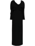 Giambattista Valli draped belted midi dress - Black