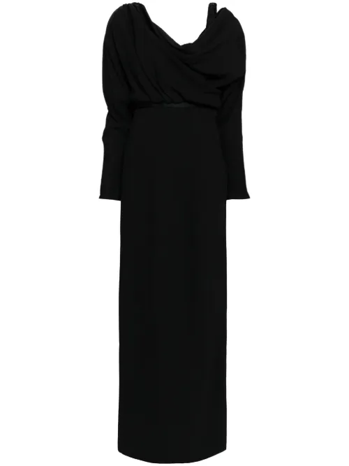 Robe mi-longue à design drapé - Giambattista Valli - Modalova