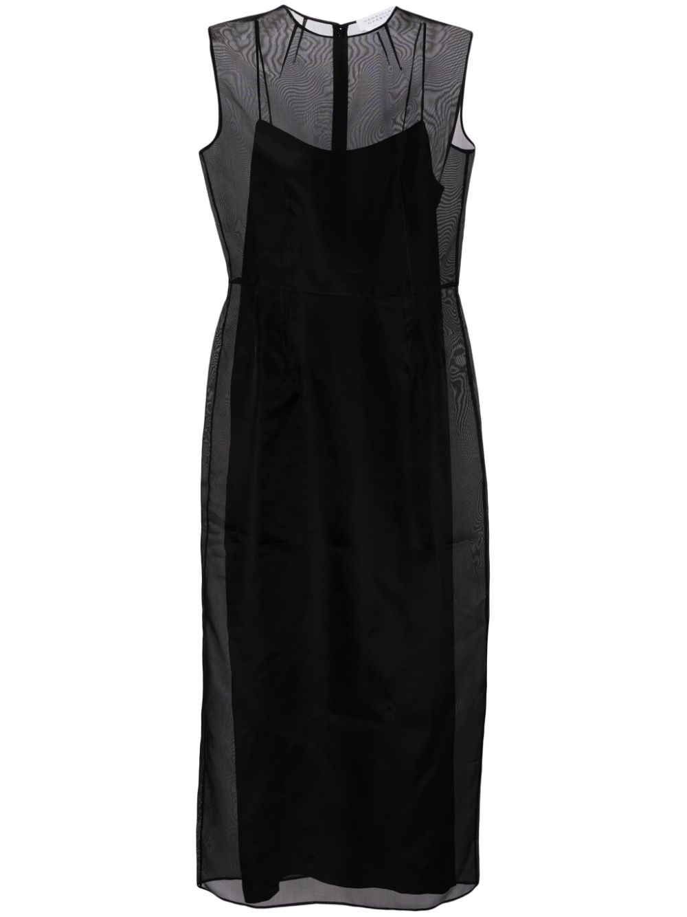 Gabriela Hearst Maslow Silk-organza Maxi Dress In Black