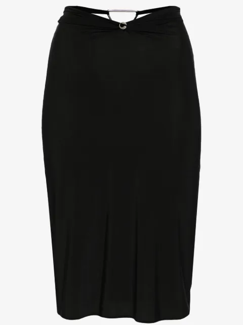 Coperni Triangle-hardware midi skirt
