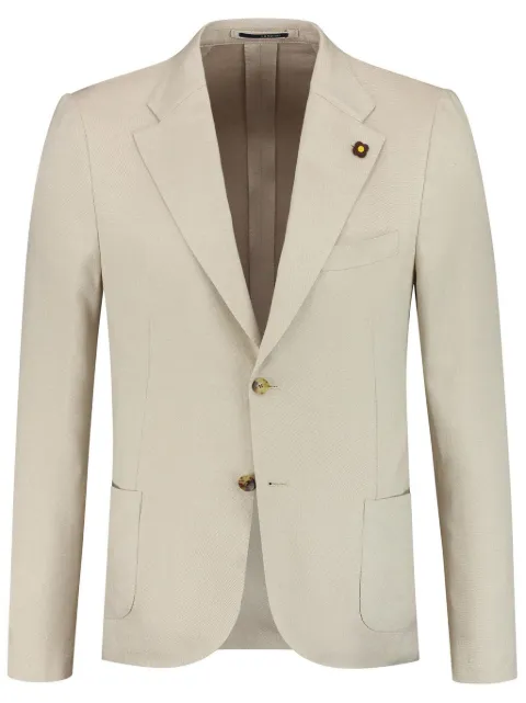 Lardini blazer con botones y detalle de broche