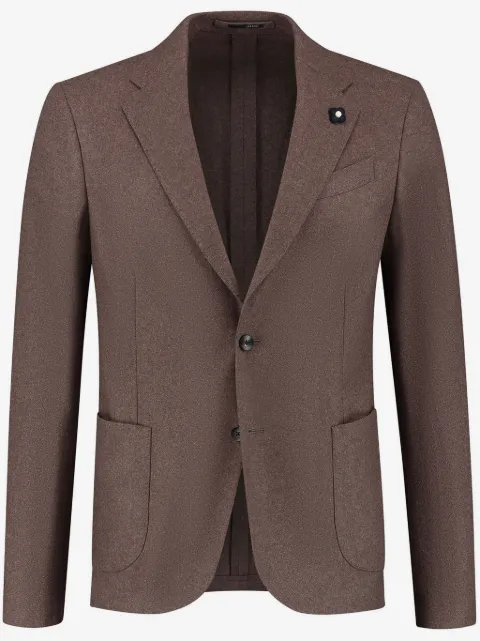 Lardini brooch-detail single-breasted blazer