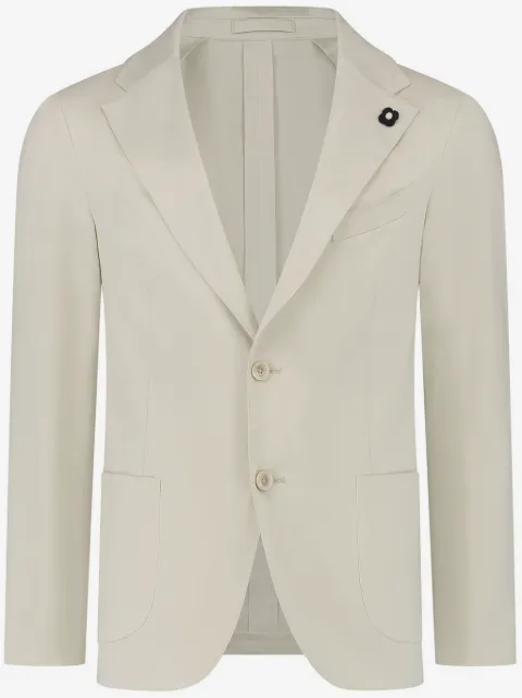 Lardini brooch-detail single-breasted blazer