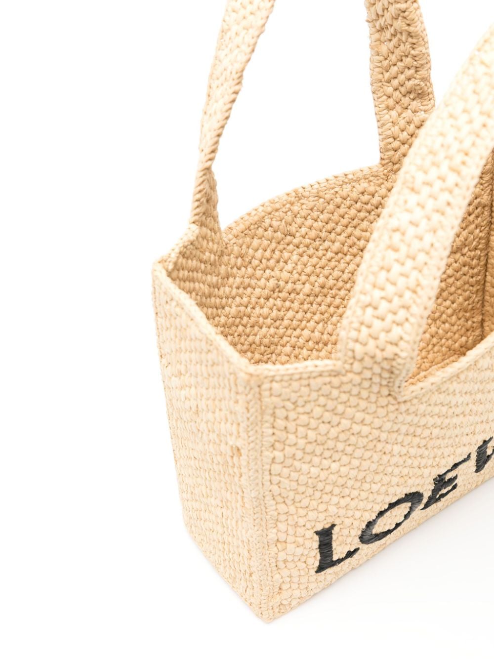 Shop Loewe Mini  Font Tote Bag In Neutrals