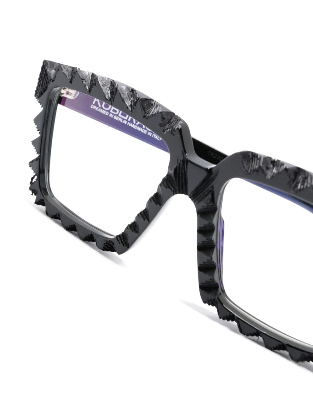 Kuboraum K26 bril met rechthoekig montuur Zwart