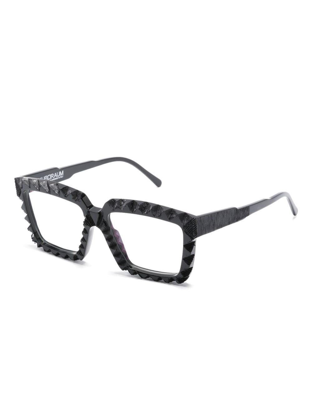 Kuboraum K26 bril met rechthoekig montuur Zwart
