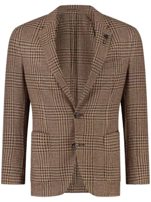 Lardini チェック ジャケット | ニュートラル | FARFETCH JP