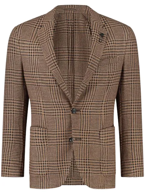 Lardini blazer con botones y detalle de broche