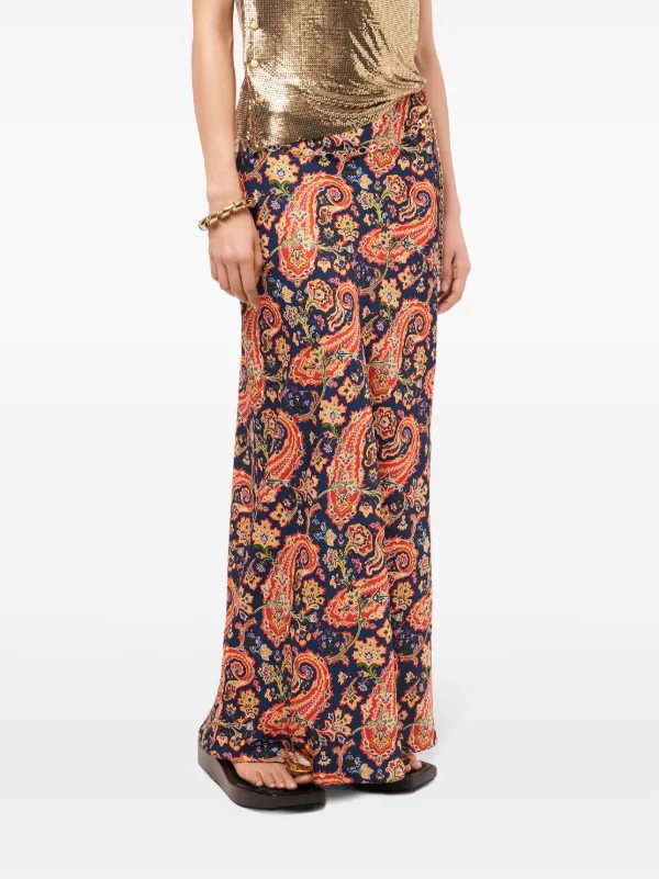 スカート Rabanne Rabanne Red Viscose Draped Maxi Skirt Rabanne Red Viscose Draped Maxi Skirt | ModeSens