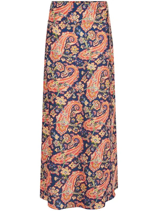 スカート Rabanne Rabanne Red Viscose Draped Maxi Skirt Rabanne Red Viscose Draped Maxi Skirt | ModeSens