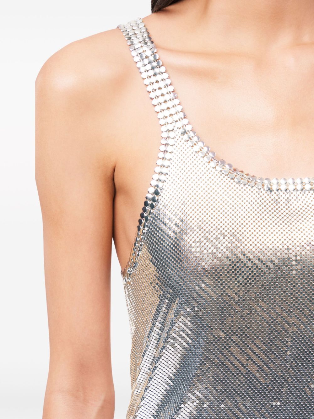 Best prices for Rabanne fringed chainmail tank top Women