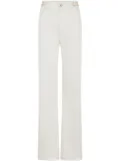 Rabanne paillette-embellished flared jeans - White