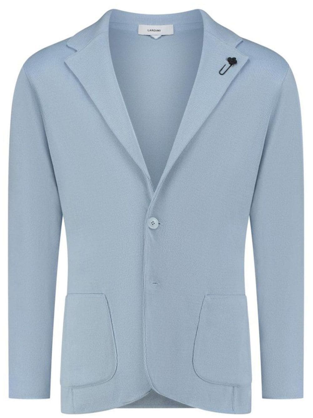 Lardini brooch-detail single-breasted blazer - Blu