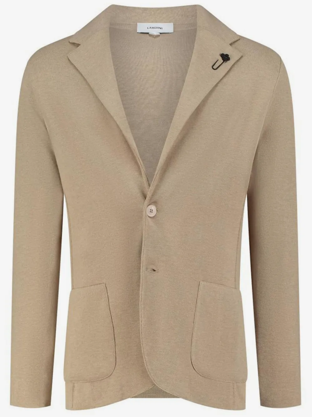 Lardini brooch-detail single-breasted blazer | Neutrals | Image 1