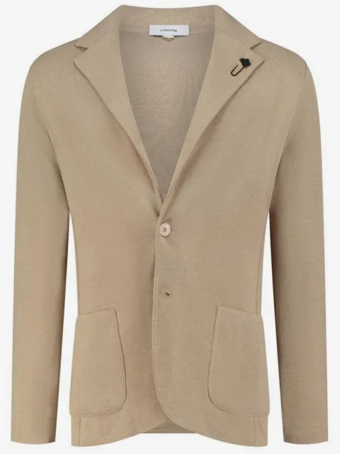 Lardini brooch-detail single-breasted blazer