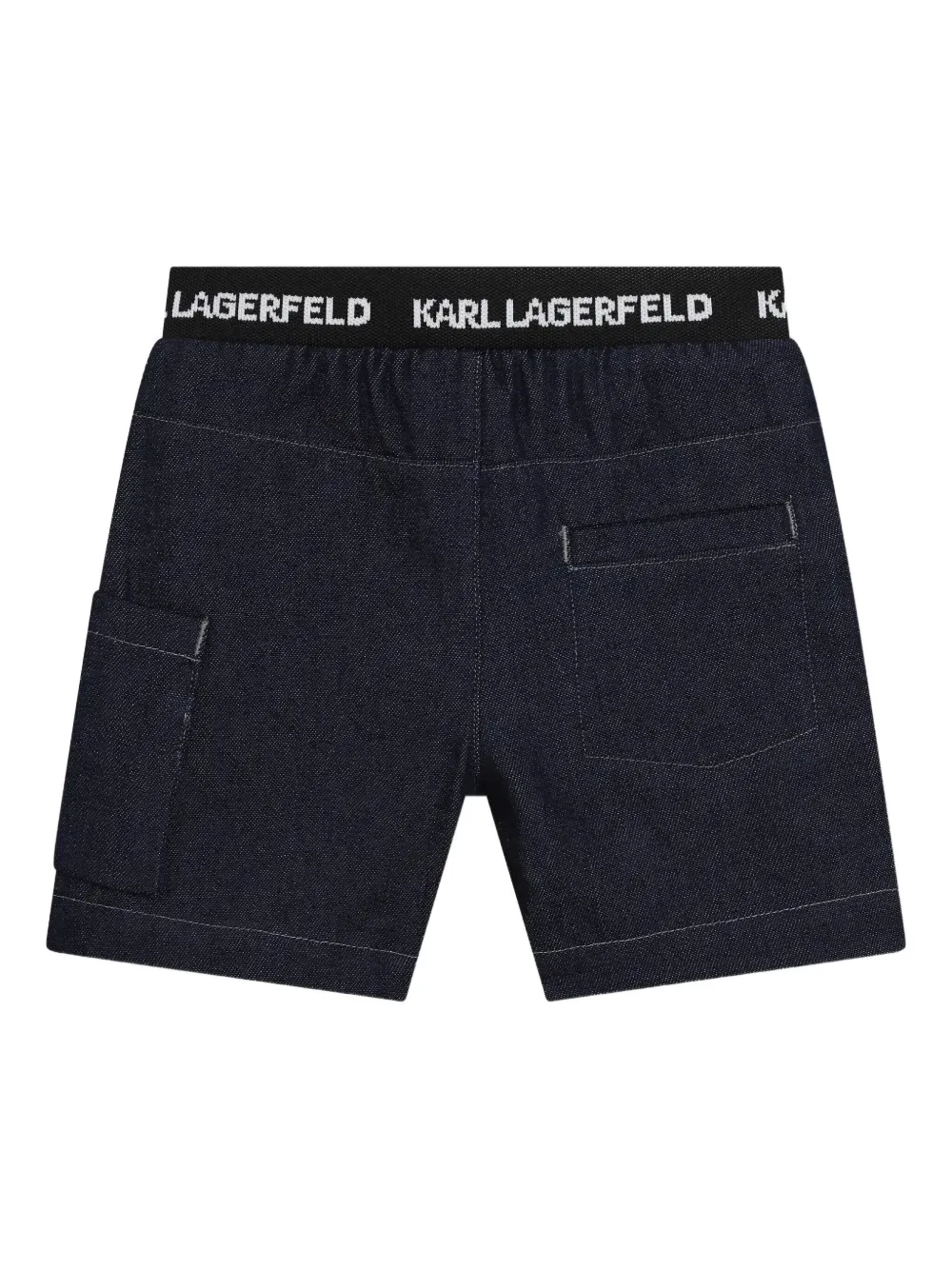 Karl Lagerfeld Kids Shortsset met grafische print Blauw