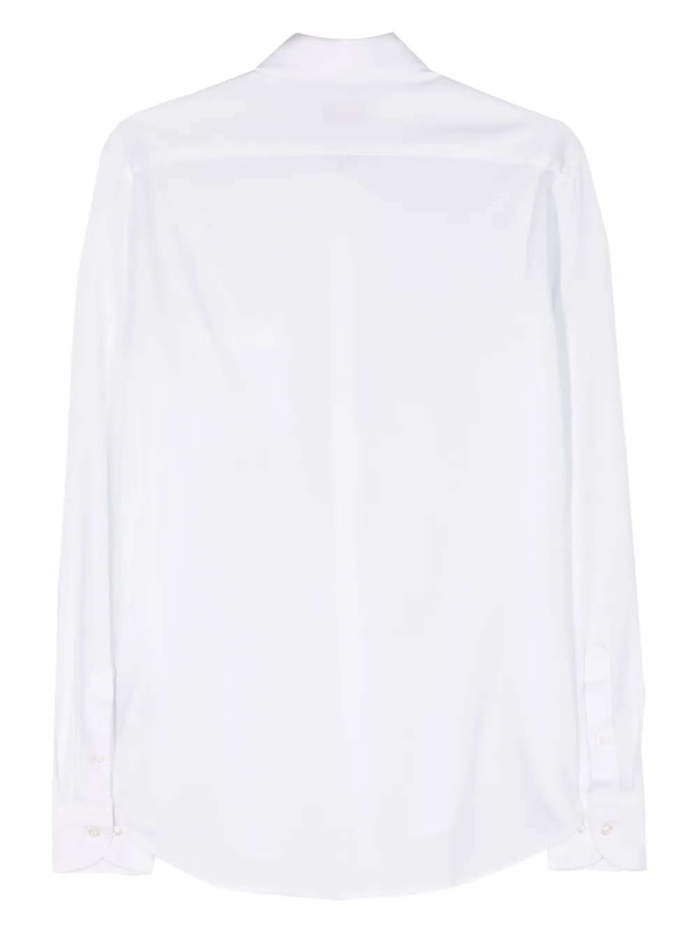 Shop Paul & Shark Piqué Cotton Shirt In White