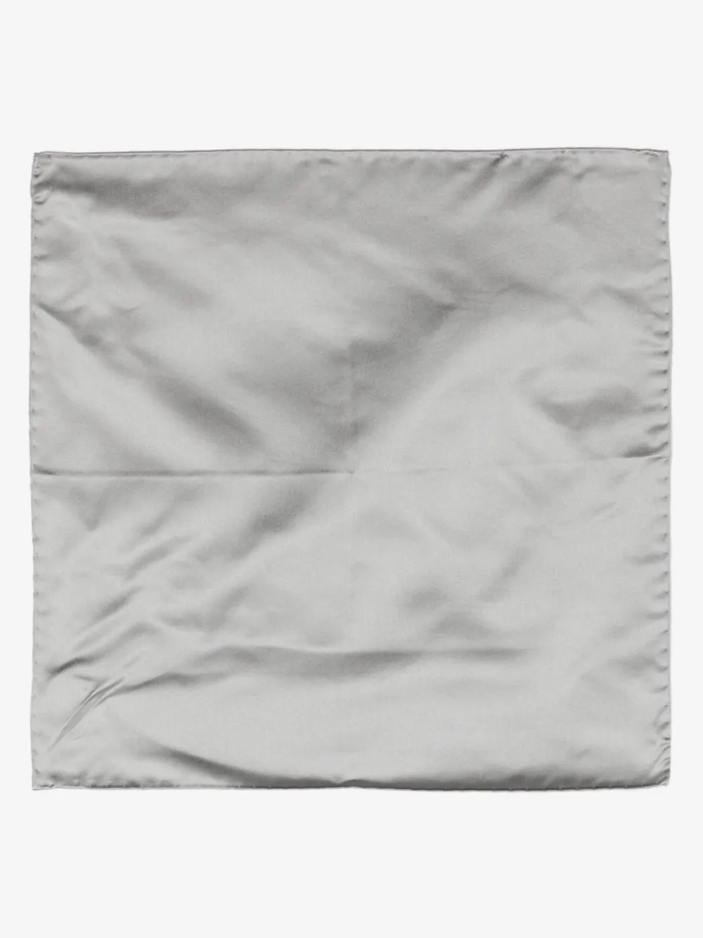 Corneliani silk satin handkerchief | Grey | Image 1