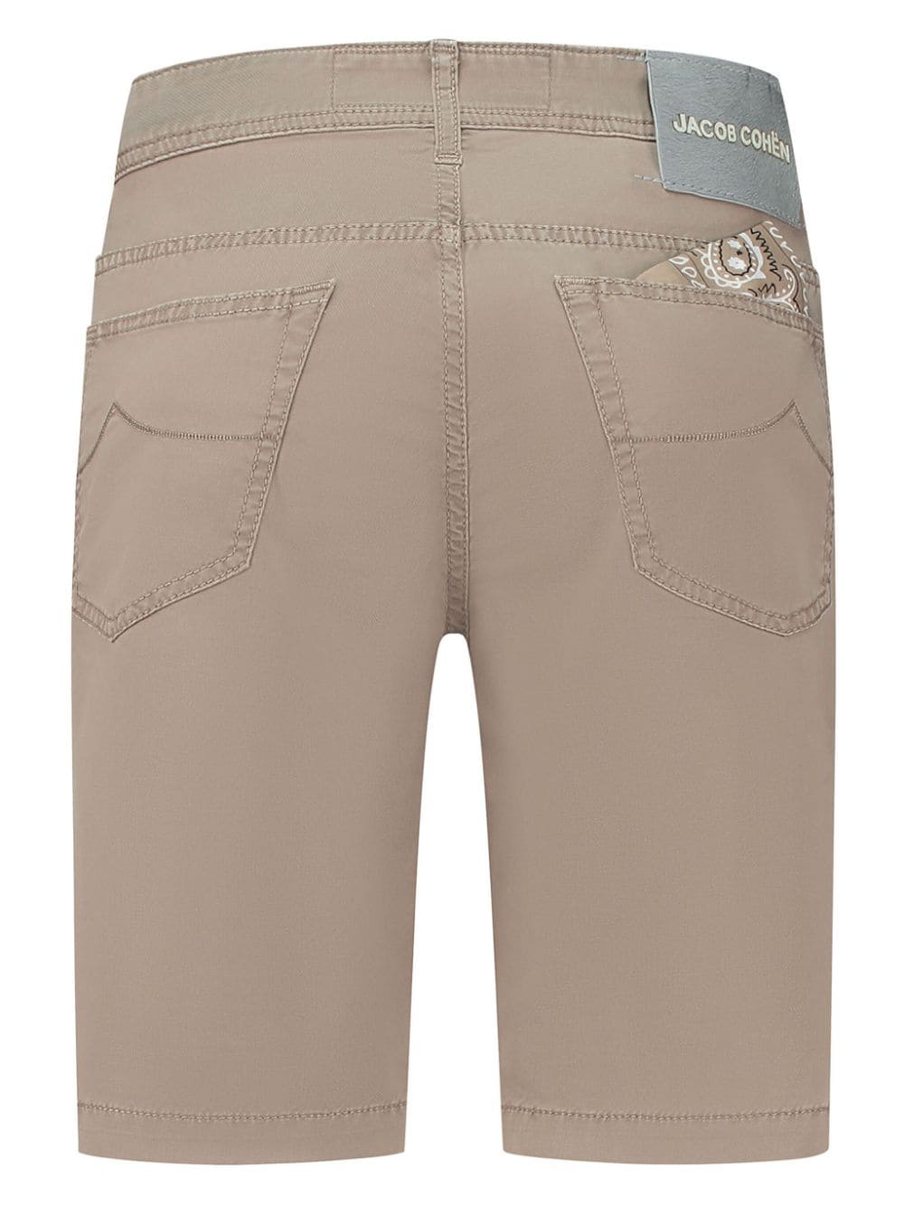 Shop Jacob Cohen Cotton-blend Bermuda Shorts In Neutrals