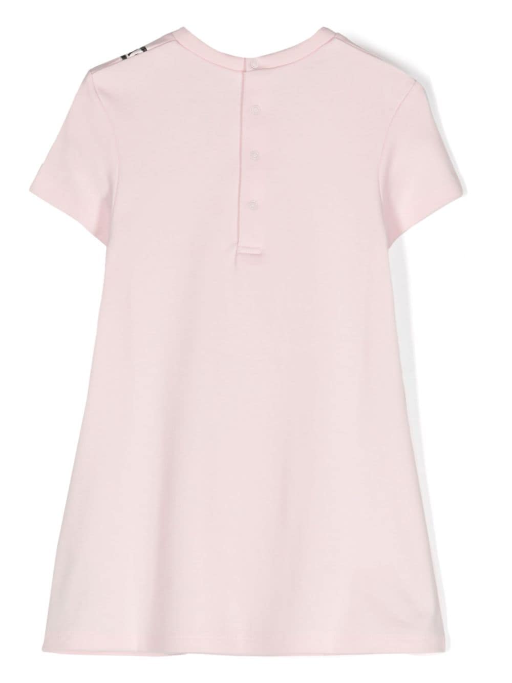 Shop Marc Jacobs Logo-print Cotton Dress In Pink
