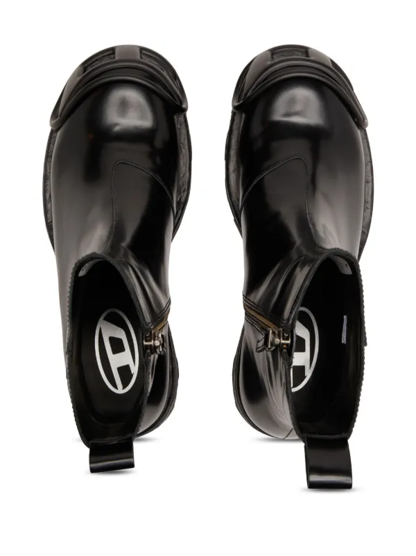 Diesel D-Hammer Bt Zip D Ankle Boots | Black | FARFETCH