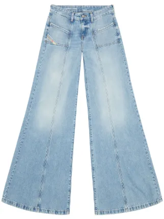 Diesel D-Akii ミッドライズ フレアジーンズ | ブルー | FARFETCH JP