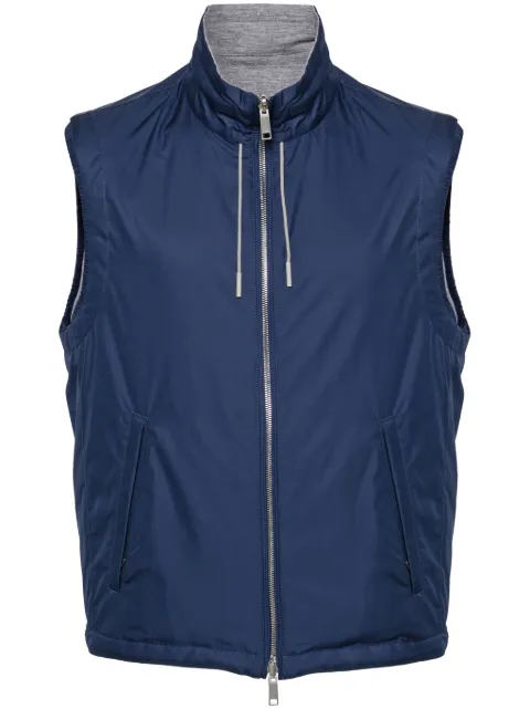 Zegna reversible zip-up vest