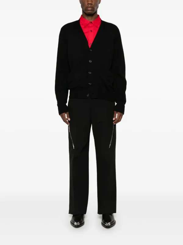 Alexander McQueen ロゴ カーディガン | ブラック | FARFETCH JP