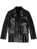 Diesel J-Stanley coated-finish blazer - Black