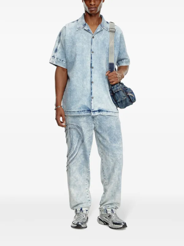 DIESEL D-BIGGOR-NE デニムTシャツ S D-BIGGOR-NE Man: Responsible T-shirt in Denim | Diesel Library