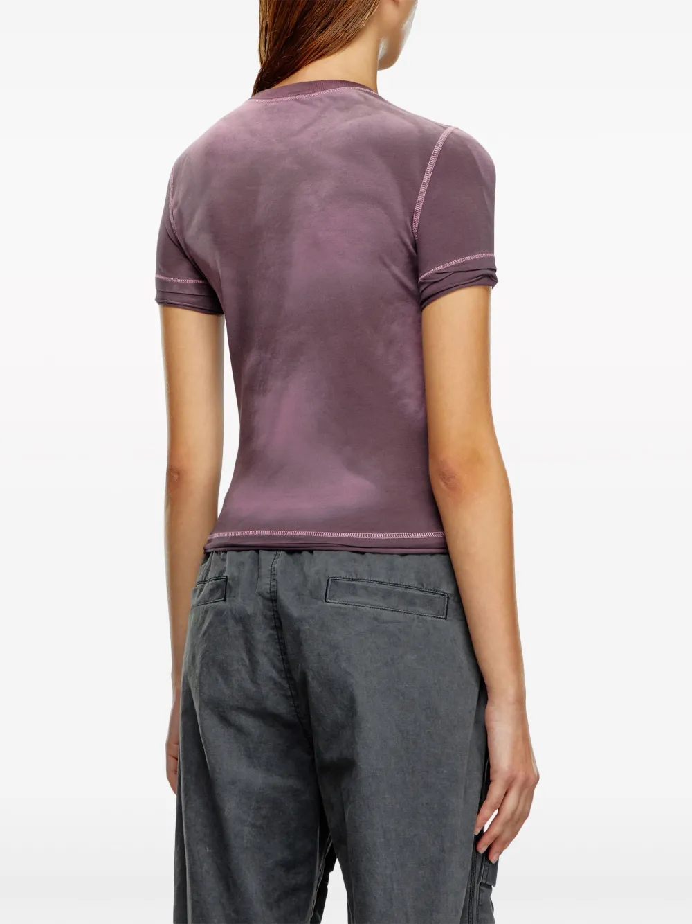 Diesel T-shirt met vervaagd effect Groen