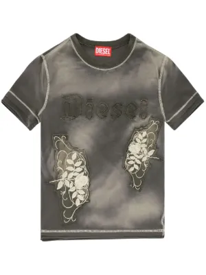Diesel T-Bunny-Tail-R1 T-shirt | Black | FARFETCH