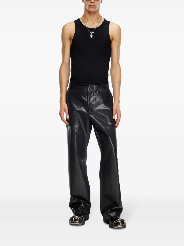 Diesel Stanley Panelled Straight Trousers | Black | FARFETCH