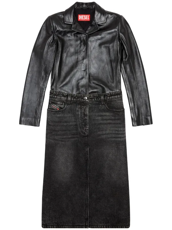 ☆DIESEL☆L-Ory ハイブリッド コート 送関込 Diesel L-Ory Hybrid コート | ブラック | FARFETCH JP
