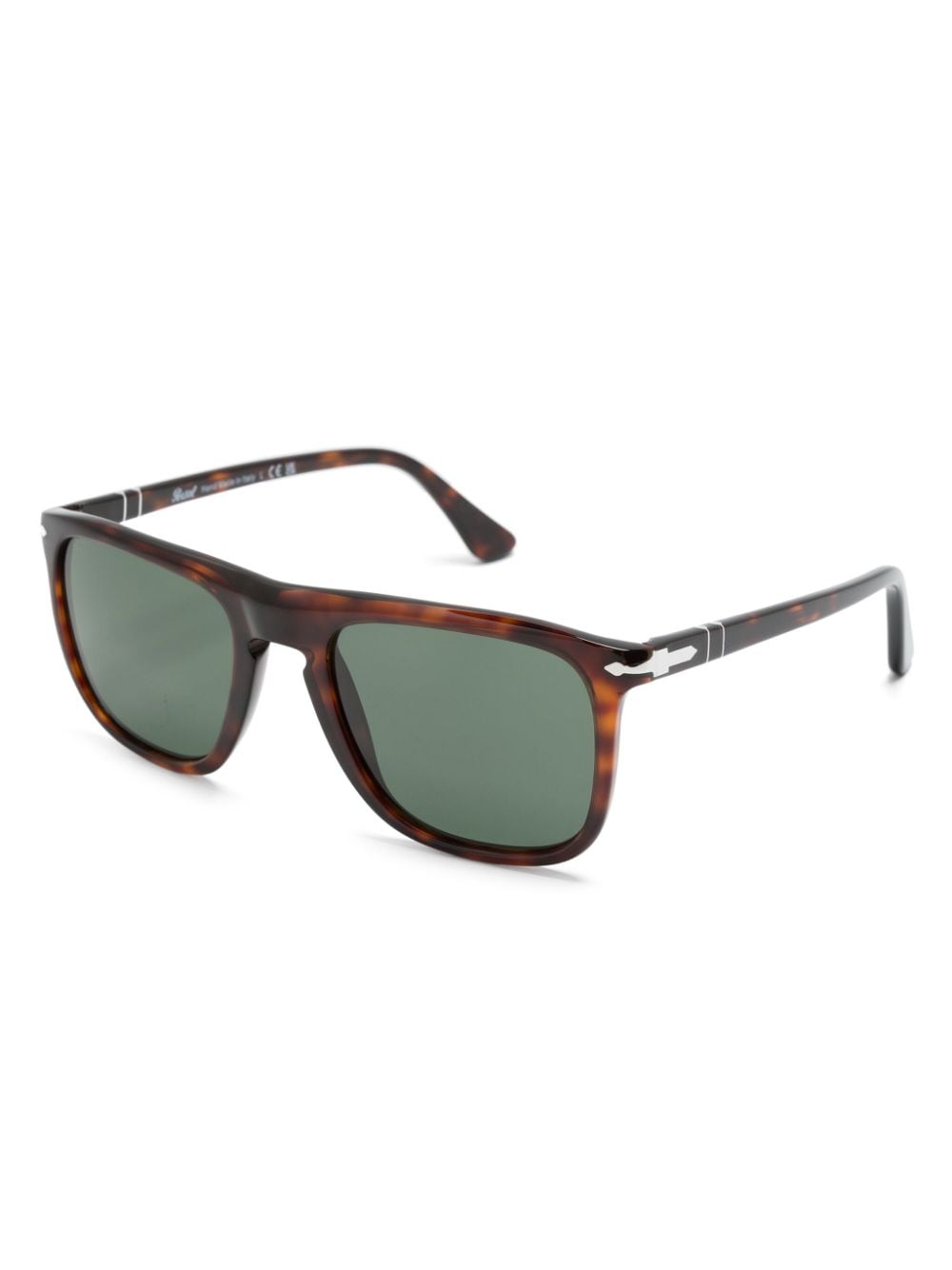 Shop Persol Tortoiseshell Pilot-frame Sunglasses In Brown