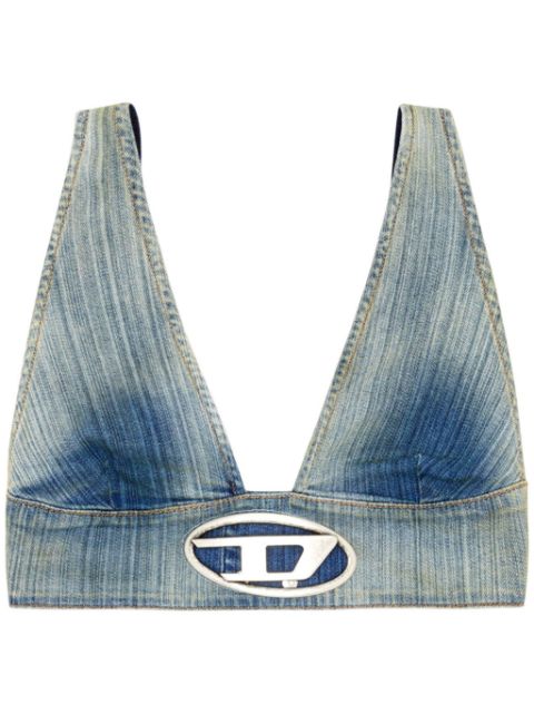 Diesel De-Elly-S denim crop top Women