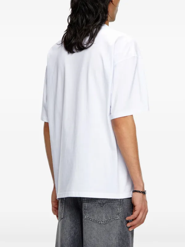 【DIESEL】t-boxt-od クルーネックTシャツ Diesel T-Boxt-OD Tシャツ | ホワイト | FARFETCH JP