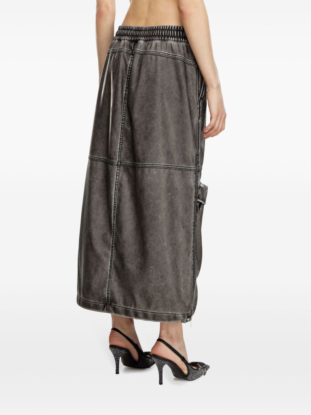 Diesel O-Dyssey-P1 denim midi skirt Women