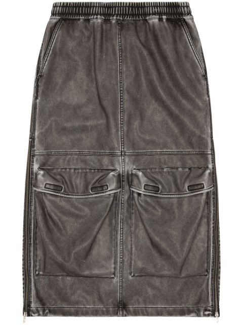 Diesel O-Dyssey-P1 denim midi skirt Women