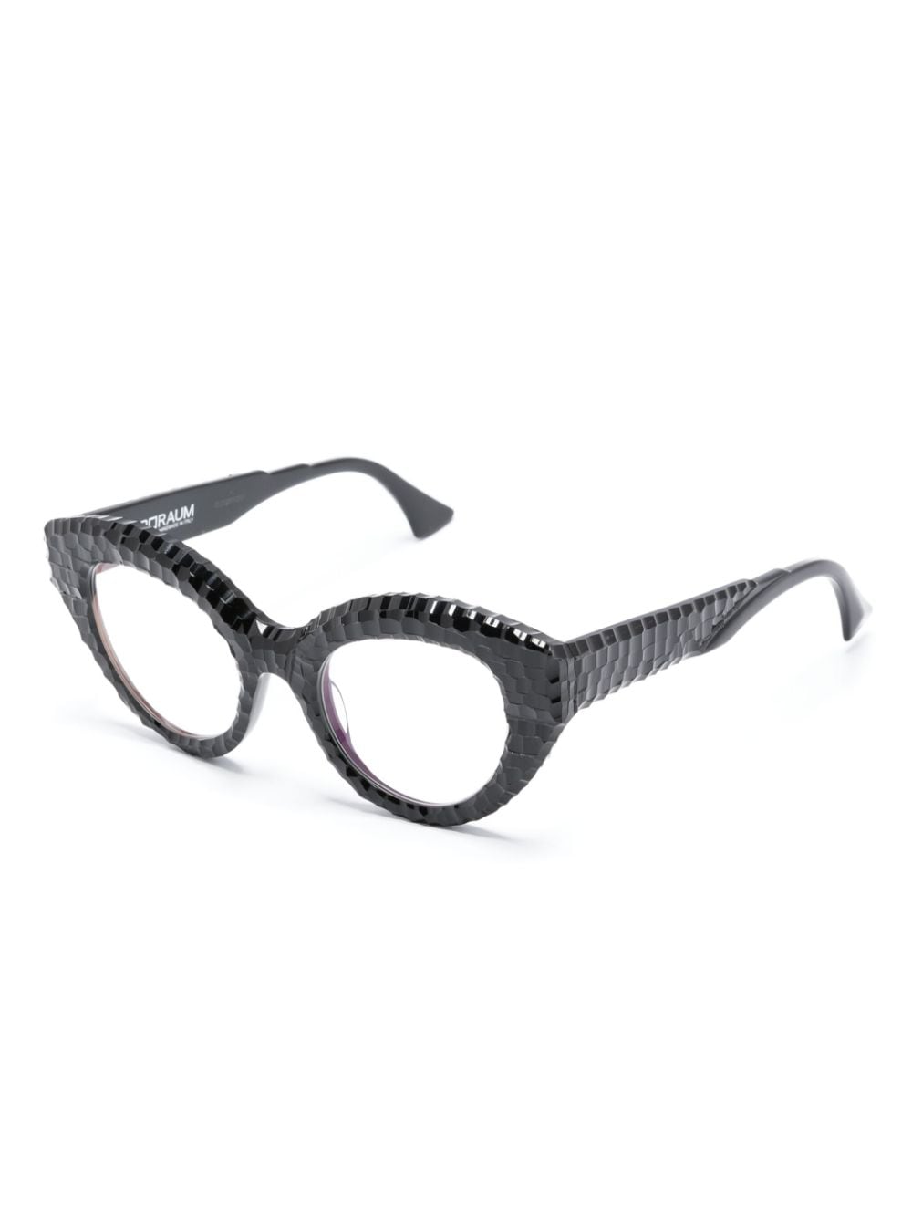 Shop Kuboraum Maskek Cat-eye Glasses In Black