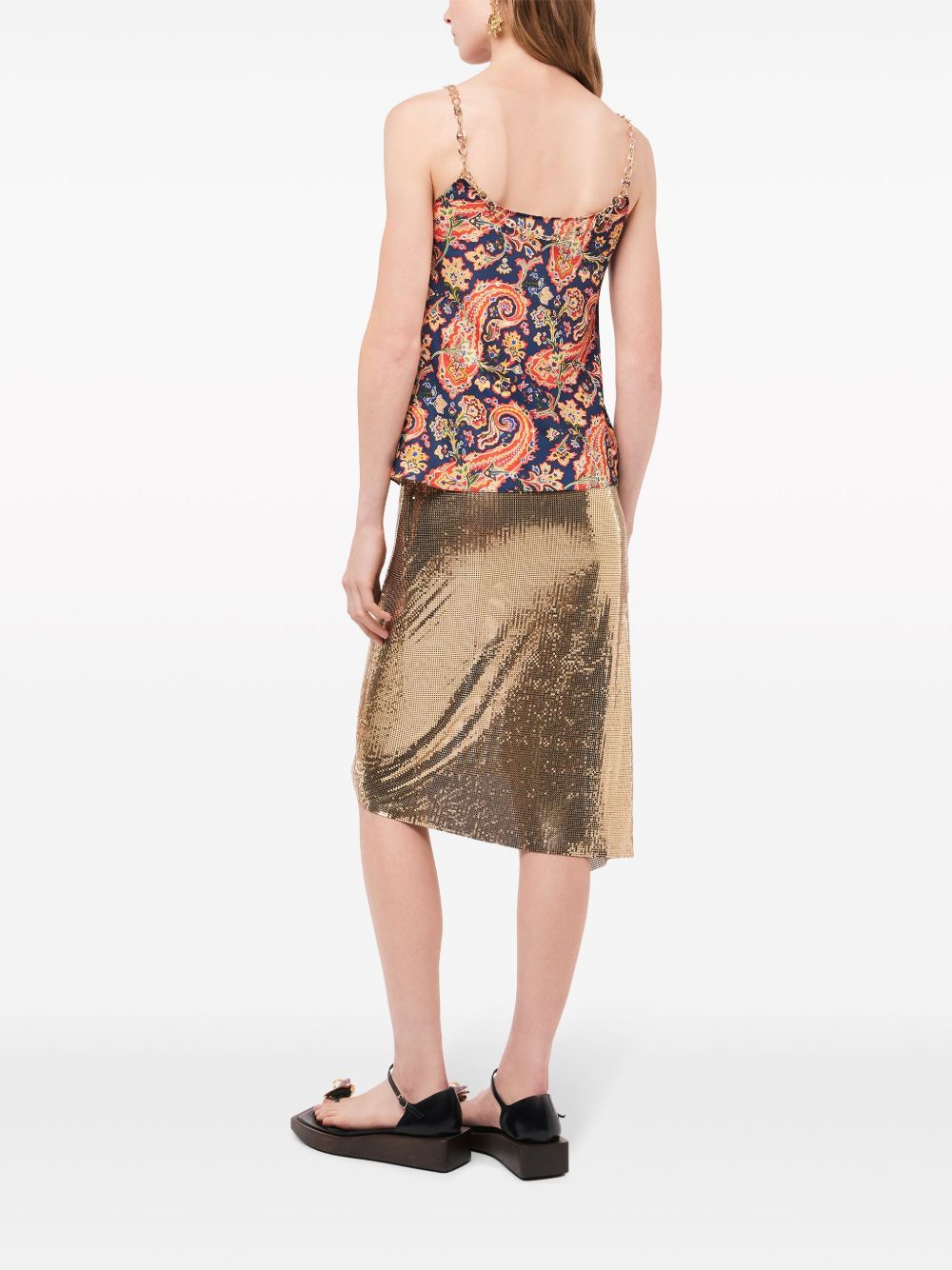 Where to buy products Rabanne paisley-print chain-detail tank top Women