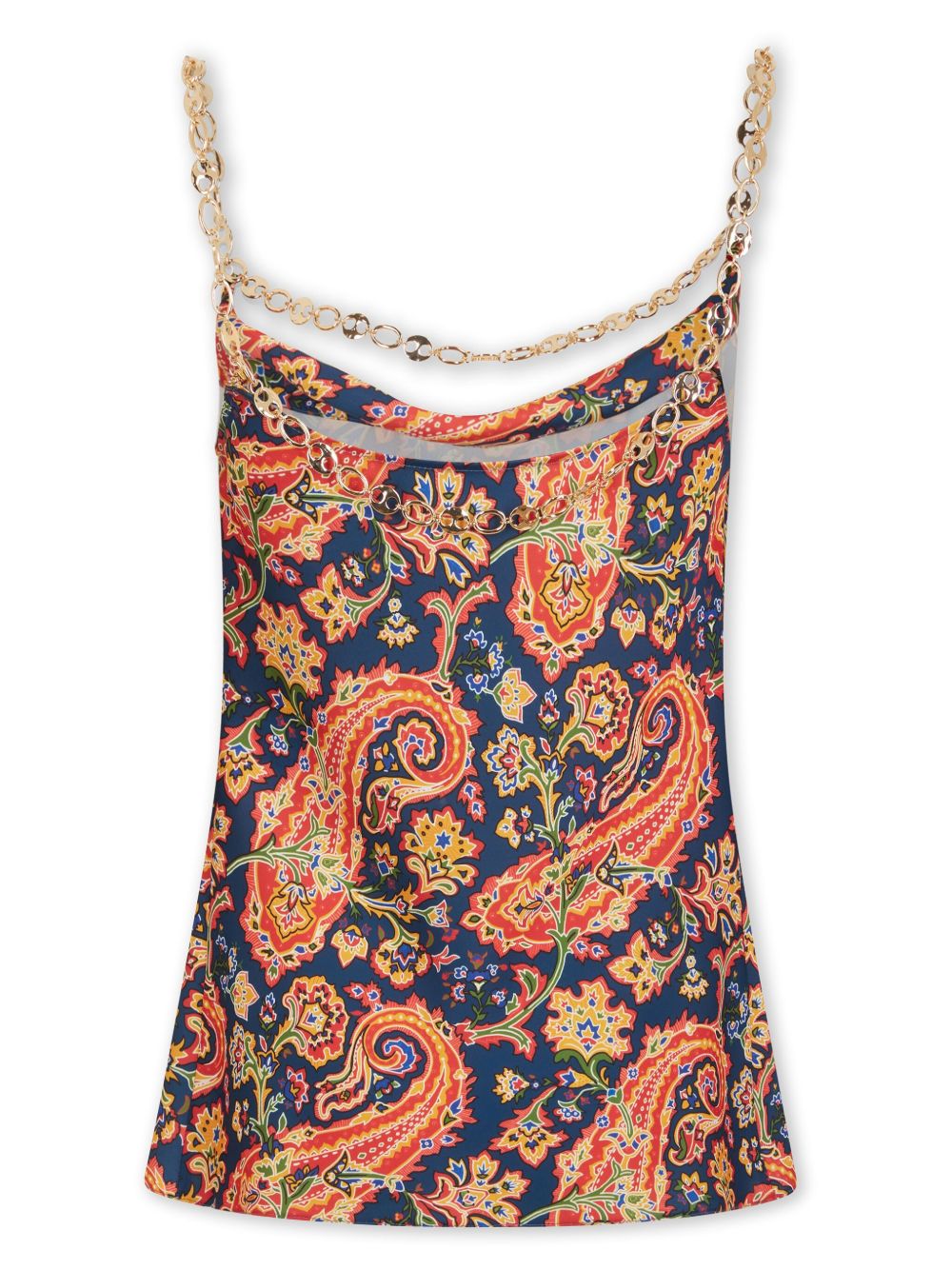 Where to buy products Rabanne paisley-print chain-detail tank top Women