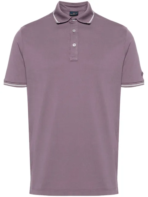 Paul & Shark logo-patch cotton polo shirt