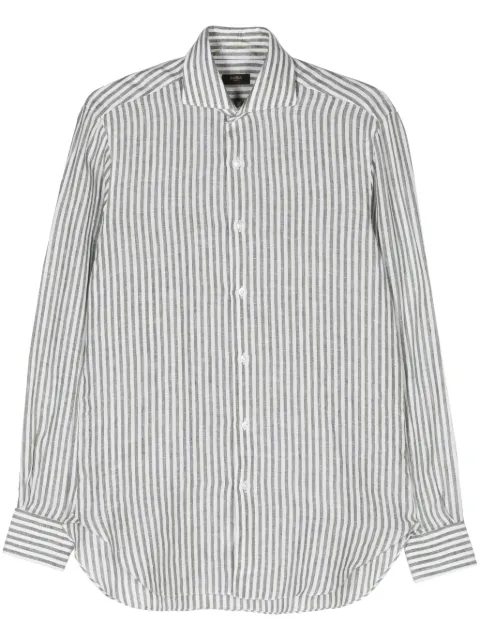 Barba camisa con rayas estampadas