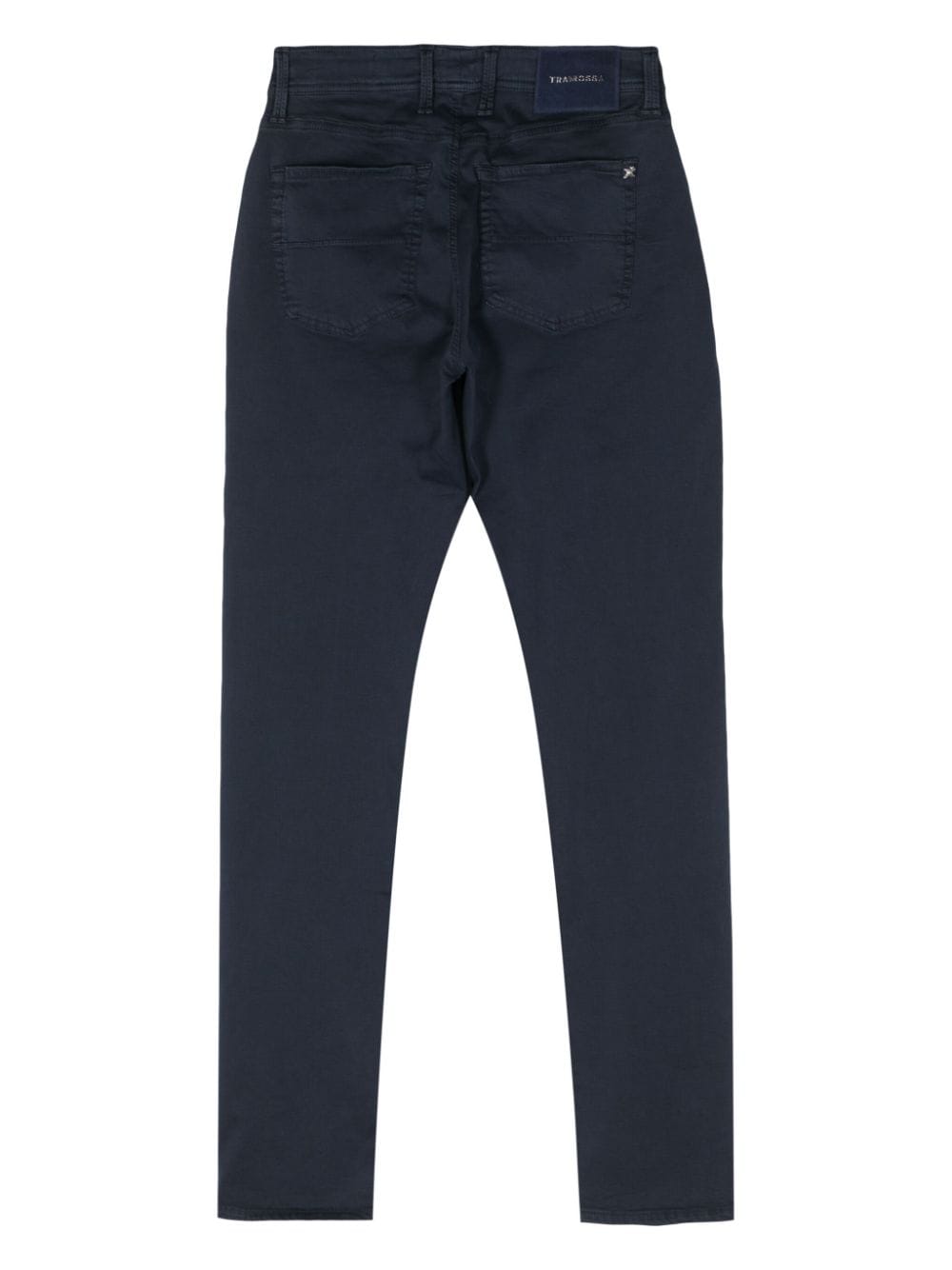 Shop Sartoria Tramarossa Skinny-leg Cotton-blend Jeans In Blue