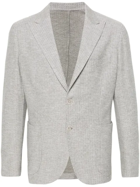 Barba blazer boutonné à motif en jacquard